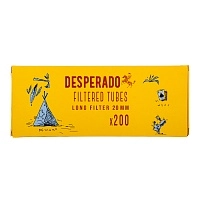 Фото  Гильзы сигаретные с фильтром DESPERADO LONG 84x20мм (200шт) 