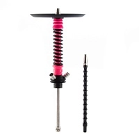Фото  Кальян MAMAY CUSTOMS Coilovers MINI розовый Флюр.-чёрный (без колбы) 