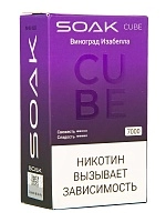Фото  SOAK CUBE Виноград Изабелла 7000 затяжек 