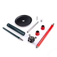 Фото 2 Кальян MAMAY CUSTOMS Coilovers красно-зелёный (без колбы) 