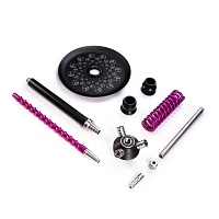 Фото 3 Кальян MAMAY CUSTOMS Coilovers MINI чёрно-розовый лак (без колбы) 1 