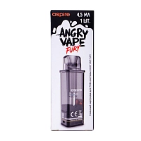 Фото  Картридж к электронной системе BRUSKO Angry VapeFury прозрачный 4.5 мл 0.8 Ом 