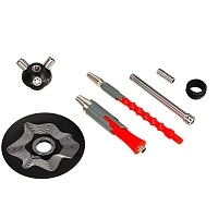 Фото 2 Кальян MAMAY CUSTOMS Flow красно-серый (без колбы) 