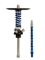 Фото 1 Кальян MAMAY CUSTOMS Coilover Micro серый-синий сплеш (без колбы) 
