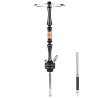 Фото 1 Кальян Hoob Mars Чёрный x Нержавеющая сталь 