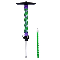 Фото 1 Кальян MAMAY CUSTOMS Coilovers сиренево-салатовый (без колбы) 