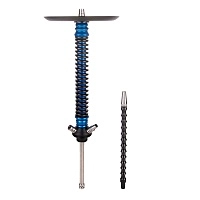 Фото 1 Кальян MAMAY CUSTOMS Coilover BIG BASE голубой лак/чёрный (без колбы) 