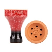 Фото  Чашка Tortuga Чёрная метка глазурь красная 