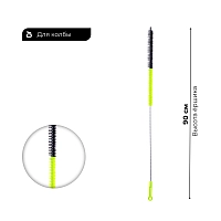 Фото 2 Ершик для шахты ES ECS-2-P (пластиковая ручка) чёрно-салатовый 