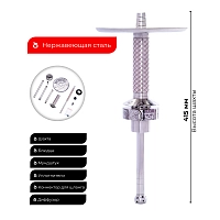 Фото 2 Кальян Tortuga Фэнси красный (без колбы) 