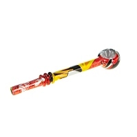 Фото 2 Трубка курительная стекло CH Круглая маленькая в ассортименте 