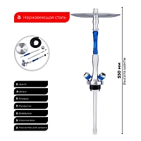 Фото 5 Кальян UNION Fibonacci гибрид синий (без колбы) 