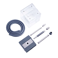 Фото 3 Кальян Hoob Atom Космический серый x Нержавеющая сталь | Hoob Cube 