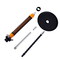 Фото 4 Кальян MAMAY CUSTOMS Coilovers оранжево-чёрный (без колбы) 