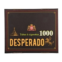 Фото  Гильзы сигаретные с фильтром DESPERADO 84x15мм карт. коробка (1000шт) 