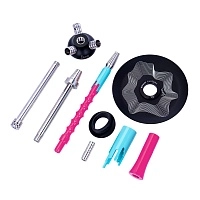 Фото 4 Кальян MAMAY CUSTOMS Flow фуксия-мята (без колбы) 