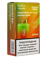 Фото  TOPOL GEMINI BAR Peach Mango Ice | Avocado Melon (2 вкуса, 10000+ затяжек) 