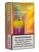 Фото  TOPOL GEMINI BAR Sangria White Wine | Karkade (2 вкуса, 10000+ затяжек) 