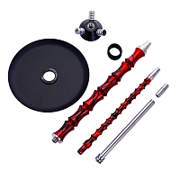 Фото 4 Кальян MAMAY CUSTOMS Asian BIG красный сплеш (без колбы) 