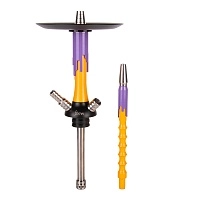 Фото 1 Кальян MAMAY CUSTOMS Flow жёлтый яичный/сирень (без колбы) 