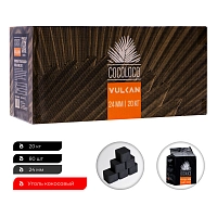 Фото 2 Уголь Cocoloco Vulcan кокосовый 80 шт (24 мм) horeca 20кг 