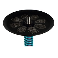 Фото 3 Кальян MAMAY CUSTOMS Coilovers фуксия-м.волна (грав. черепа) (без колбы) 