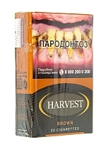 Фото  Сигареты с фильтром HARVEST BROWN KS 