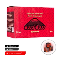 Фото 2 Уголь Bau Bau кокосовый 72 шт красный (25 мм) 