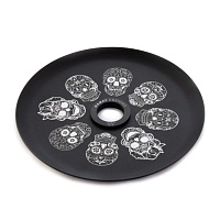 Фото 2 Кальян MAMAY CUSTOMS Coilovers MINI жёлто-мятный (грав. черепа) (без колбы) 