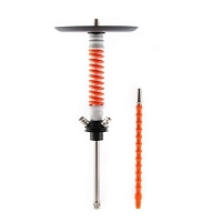 Фото 1 Кальян MAMAY CUSTOMS Coilovers MINI бело-оранжевый-Ф. (грав. BBS) (без колбы) 