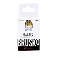Фото  Картридж к электронной системе BRUSKO FEELIN 1C 2,8 мл жёлтый (1 шт) 