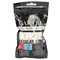 Фото  Фильтры для самокруток CARTEL REGULAR LONG 8/22мм (100шт) 