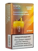 Фото  TOPOL GEMINI BAR Caramel Tobacco | Bubblegum (2 вкуса, 10000+ затяжек) 
