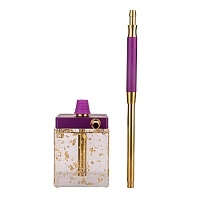 Фото  Кальян Hoob subAtom Royal Purple x Gold | Cube mini Gold 