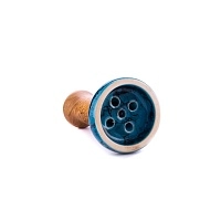 Фото 2 Чашка Облако Black Glaze Top 64 голубой-чёрный мрамор 