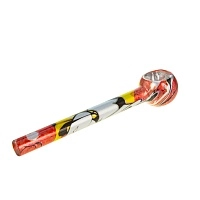 Фото 3 Трубка курительная стекло CH Круглая большая светлая в ассортименте 