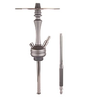 Фото  Кальян Hoob Mars mini Космический серый x Нержавеющая сталь 