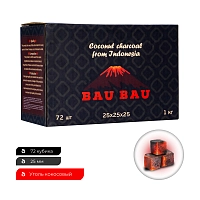 Фото  Уголь Bau Bau кокосовый 72 шт черный (25 мм) 