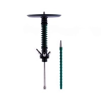 Фото  Кальян MAMAY CUSTOMS Coilovers MINI чёрно-зелёный лак (без колбы) гр. Rip Dip 