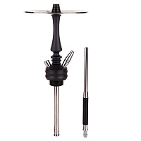 Фото 1 Кальян Hoob Mars mini Чёрный x Нержавеющая сталь 