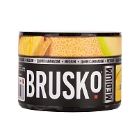 Фото  Бестабачная безникотиновая смесь для кальяна BRUSKO, 50 г, Дыня с ананасом 