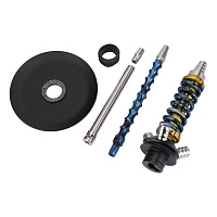 Фото 4 Кальян MAMAY CUSTOMS Coilover Micro золотой сплеш-синий сплеш (без колбы) 