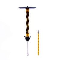 Фото 1 Кальян MAMAY CUSTOMS Coilovers gold (грав. черепа) (без колбы) 