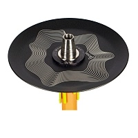 Фото 2 Кальян MAMAY CUSTOMS Flow оранжевый ф.-салатовый лак (без колбы) 