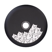 Фото 2 Кальян MAMAY CUSTOMS Coilovers MINI жёлто-мятный (грав. котофаки) (без колбы) 