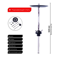 Фото 2 Кальян Tortuga Флинт Флэйм (без колбы) 