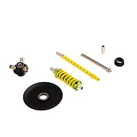 Фото 2 Кальян MAMAY CUSTOMS Coilover Micro салатовый сплеш-золотой (без колбы) 