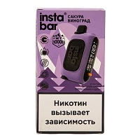 Фото  PLONQ INSTABAR Сакура Виноград (10000 затяжек) 20 мг 