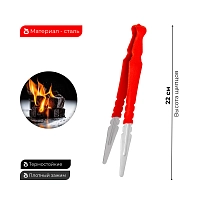 Фото 2 Щипцы Tiny Rubber Red 