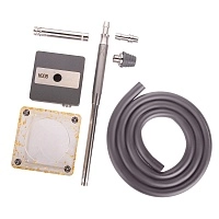 Фото 2 Кальян Hoob subAtom Космический серый x Нержавеющая сталь | Cube mini Gold 